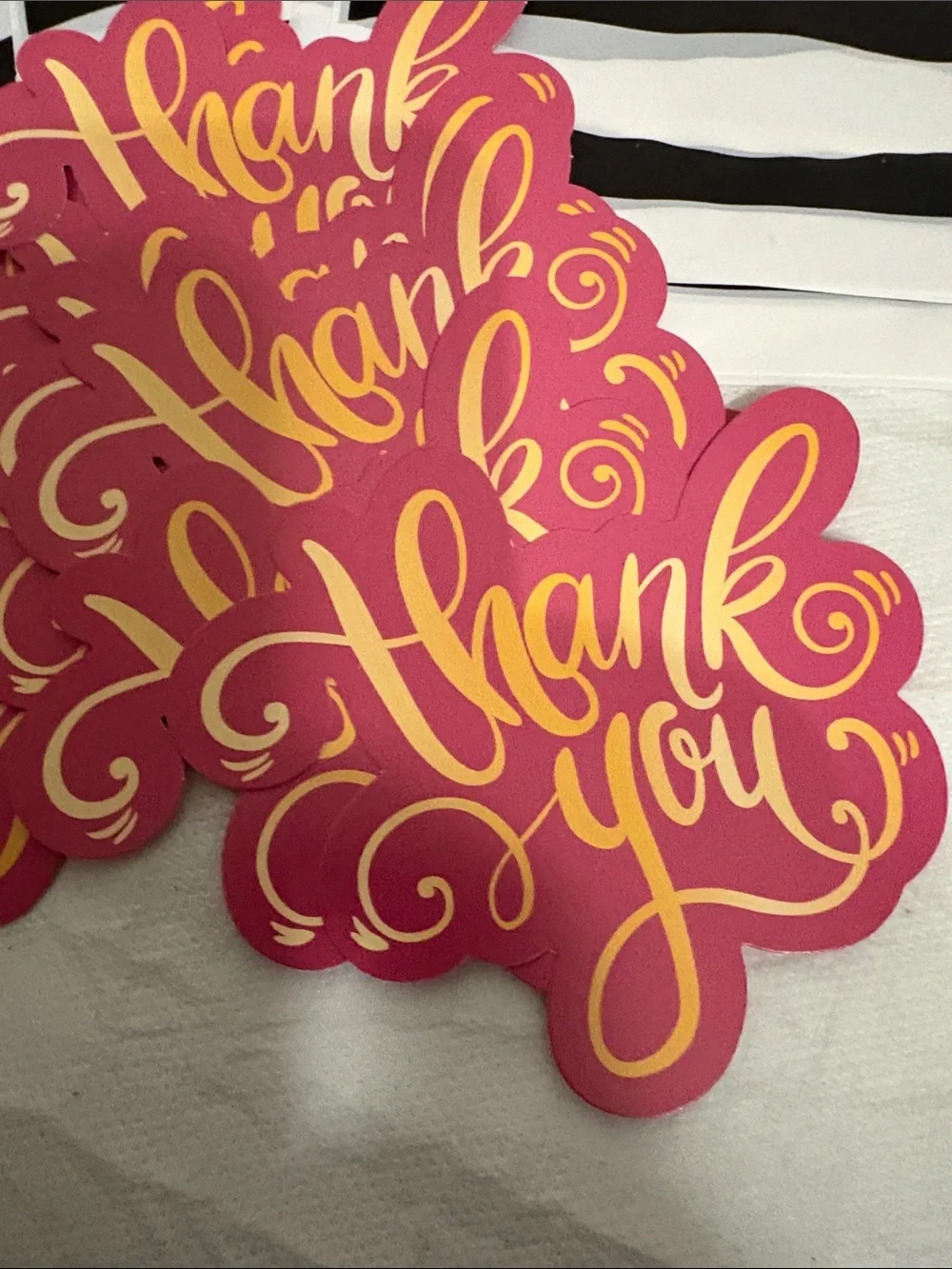 Thank you bags and cards bundle of 25 pieces